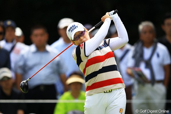2012年 日本女子オープンゴルフ選手権競技 2日目 申智愛 申ちゃんも今日は何とか耐えて、ギリギリ予選通過。