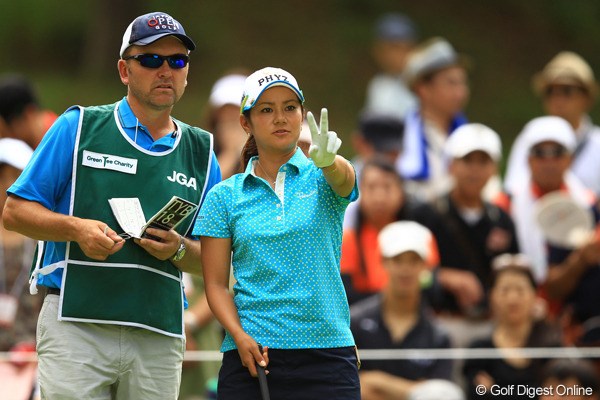 2012年 日本女子オープンゴルフ選手権競技  3日目 宮里藍 出ましたね。藍ちゃんV宣言です。
