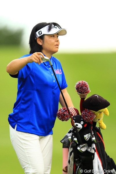 2012年 日本女子オープンゴルフ選手権競技  3日目 不動裕理 17番のダボはもったいなかったですねぇ。再び女王の座につけるか・・・。
