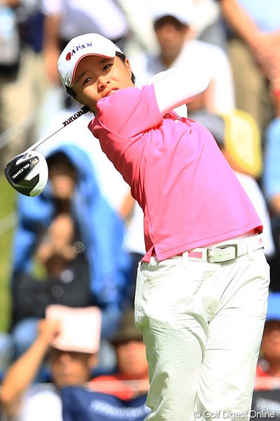 2012年 日本女子オープンゴルフ選手権競技  3日目 永峰咲希 11オーバー37位タイはアマチュアトップです。ベストアマ争いも気になるところです。