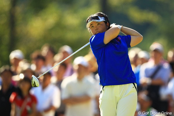 2012年 日本女子オープンゴルフ選手権競技  3日目 不動裕理 終盤まで首位に迫る猛追を見せたが、17番で痛恨のダボを喫した不動裕理