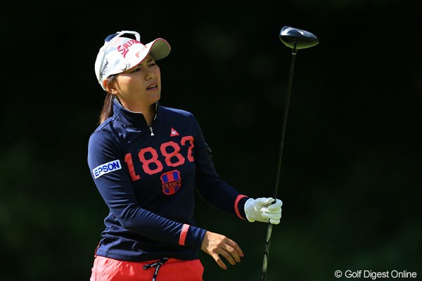 2012年 日本女子オープンゴルフ選手権競技 最終日 横峯さくら ショットの調子は日替わりの状態が続いている横峯さくら。24位タイで4日間を終えた