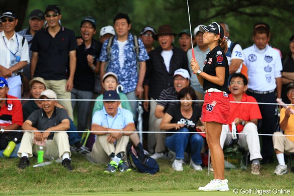 2012年 日本女子オープンゴルフ選手権競技 最終日 木戸愛 何とか取り返そうと必死でしたが、バックナインでもなかなか自分のゴルフができず・・・。
