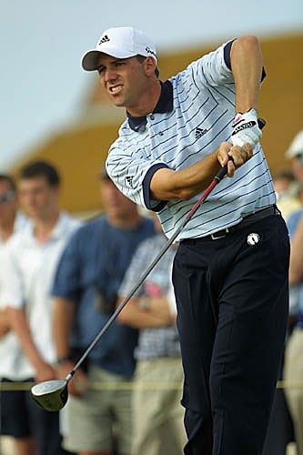 2003年 全英オープン 3日目 セルヒオ・ガルシア 攻めのゴルフでメジャー初制覇を狙うS.ガルシア（photo/BEYONDSHIP）