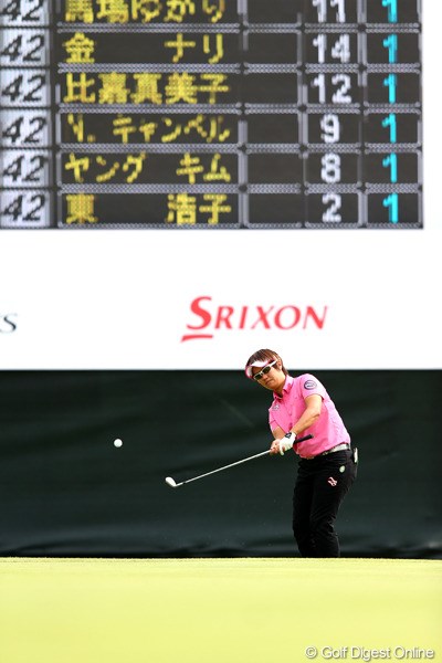 2012年 富士通レディース 初日 福田裕子 最終18番パーセーブで4アンダー3位タイ