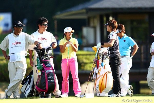 2012年 富士通レディース 2日目 穴井詩 山村彩恵 福田裕子