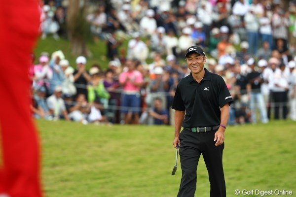 2012年 日本オープンゴルフ選手権競技 最終日 佐藤信人 いきなりチップインバーディーからの好スタート。