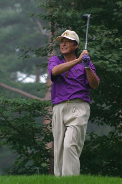 2002年 日本ゴルフツアー選手権イーヤマカップ 2日目 尾崎将司 ショットが絶好調の尾崎将司