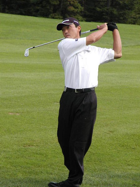 2002年 日本プロゴルフマッチプレー選手権プロミス杯 最終日 佐藤信人 ショットも安定していた