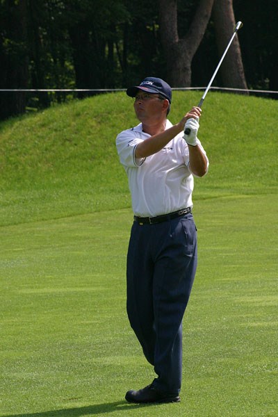 2002年 日本ゴルフツアー選手権イーヤマカップ 初日 中嶋常幸 全英オープンの出場を決めた選手 中嶋常幸