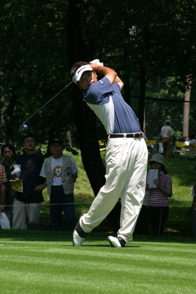 2002年 日本ゴルフツアー選手権イーヤマカップ 初日 手嶋多一 全英オープンの出場を決めた選手 手嶋多一