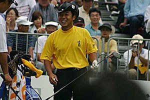 2002年 日本ゴルフツアー選手権イーヤマカップ 3日目 片山晋呉 片山晋呉スタート直前