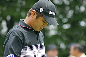 2002年 日本ゴルフツアー選手権イーヤマカップ 3日目 伊沢利光 伊沢利光ティショット直後