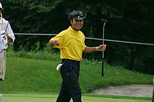 2002年 日本ゴルフツアー選手権イーヤマカップ 3日目 片山晋呉 片山晋呉8番でバーディ