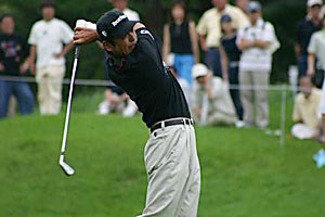 2002年 日本ゴルフツアー選手権イーヤマカップ 3日目 伊沢利光 伊沢利光 8番2オン狙い
