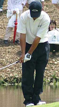 2002年 日本ゴルフツアー選手権イーヤマカップ 最終日 久保谷健一 何度もピンチをしのいだ久保谷のアプローチ