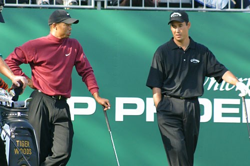 2002年 ダンロップフェニックストーナメント 最終日 タイガー・ウッズ＆ディーン・ウィルソン