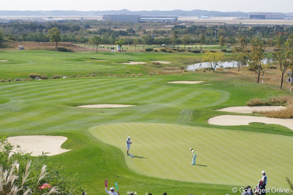 2012年 LPGAハナバンク選手権 初日 コース この規模感、伝わりますか？72ホールもあるゴルフ場です