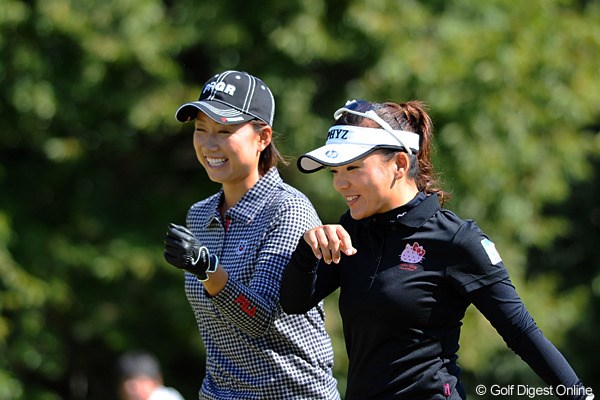2012年 マスターズGCレディース 2日目 有村智恵、原江里菜
