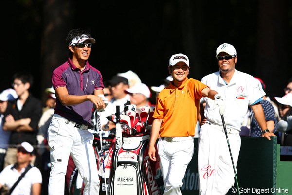 2012年 ブリヂストンオープンゴルフトーナメント 最終日 上井邦浩 上平栄道 2人とも最終日ナイスゴルフだったね相乗効果？