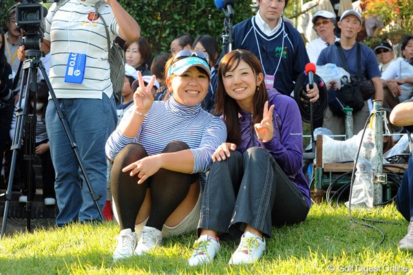 2012年 マスターズGCレディース 最終日 吉田弓美子、斉藤愛璃