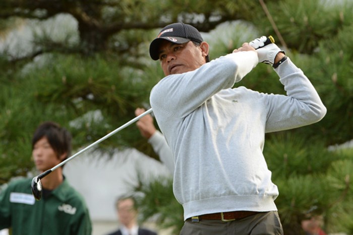メジャータイトルを狙い単独首位スタートを切ったF.ミノザ（提供：日本ゴルフ協会） 2012年 日本シニアオープンゴルフ選手権競技 初日 フランキー・ミノザ