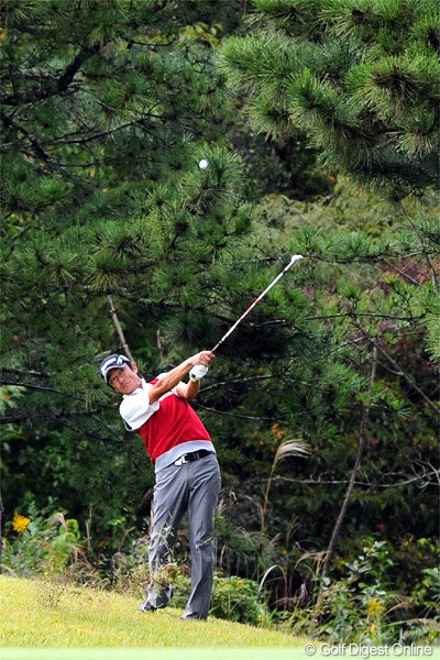 2012年 マイナビABCチャンピオンシップゴルフトーナメント 最終日 山下和宏 大阪出身で、兵庫のゴルフ場に所属するバリバリのジモティー。師匠の谷口トールちゃんと同スコアでのホールアウトとなりました。9位T
