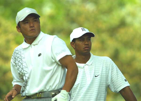 2002年 メモリアルトーナメント 初日 丸山茂樹 タイガー・ウッズ