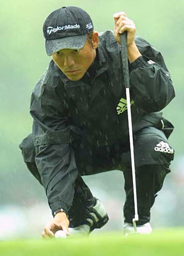 2002年 全米オープン 2日目 田中秀道 決勝ラウンド進出の田中秀道