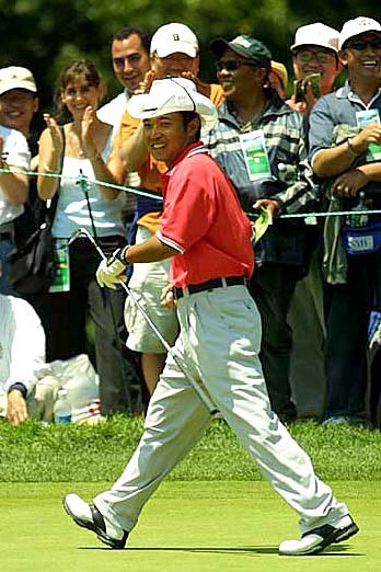 2002年 全米オープン 最終日 片山晋呉 アメリカでの人気が着実に上がってきている片山晋呉