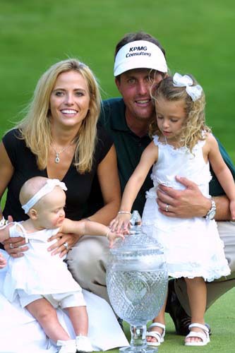 2002年 キヤノン・グレーターハートフォードオープン 最終日 フィル・ミケルソン 家族で味わう4倍の喜び！