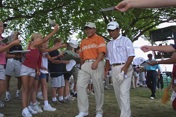 2002年 全米プロゴルフ選手権 事前情報 丸山茂樹 伊沢利光 人気の丸山＆伊沢。日本人選手の人気と注目度は高い