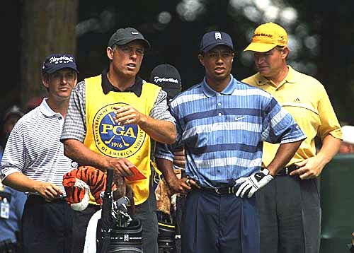 2002年 全米プロゴルフ選手権 初日 タイガー・ウッズ アーニー・エルス デビッド・トムズ メジャー勝者揃い踏み