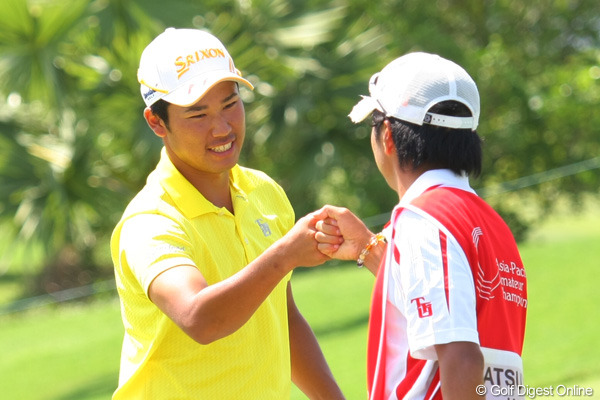 松山英樹、池ポチャ2発も我慢の10位発進／アジアパシフィックアマチュア選手権初日
