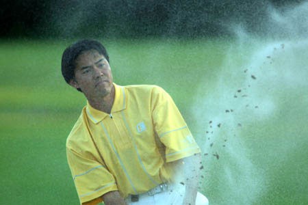 2002年 ウォルトディズニーワールドリゾート・ゴルフクラシック 2日目 横尾要 横尾もスコアを伸ばしたが、僅かに1打足りなかった。