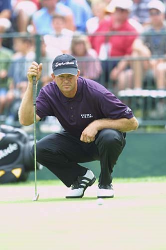 2002年 全米プロゴルフ選手権 2日目 レティーフ・グーセン 首位と1打差の2位タイ。グーセンもメジャー上位争いの常連だ。
