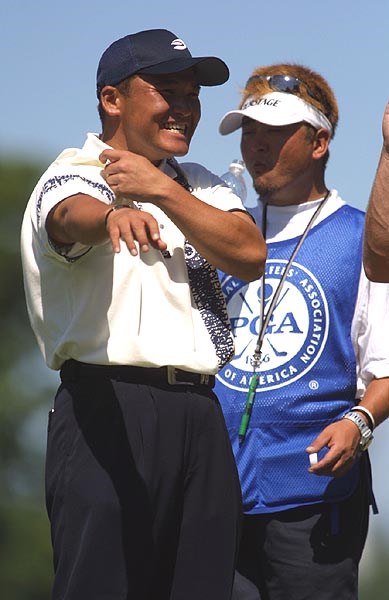 2002年 全米プロゴルフ選手権 最終日 丸山茂樹 難コースに屈することなく、最後までアグレッシブにプレー。メジャーに最も近い日本人だ。