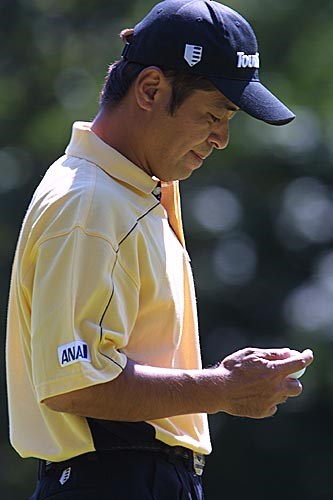 2002年 全米プロゴルフ選手権 最終日 伊沢利光 予選ラウンドでは安定したプレーを披露してくれた。来年のメジャーに期待！