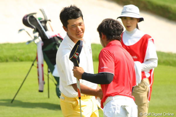 涙をこらえる松山英樹 大会3連覇ならず／2012アジアアマ最終日