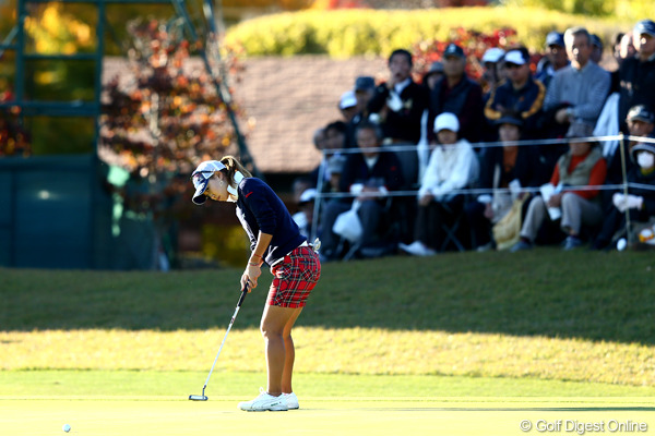 4打差の上田桃子「明日は下からプレッシャーをかける！」