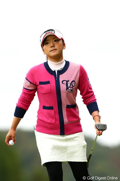 2012年 伊藤園レディスゴルフトーナメント 最終日 有村智恵 アメリカの最終QT頑張ってください