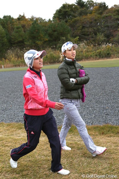 2012年 大王製紙エリエールレディスオープン 2日目 横峯さくら、上田桃子