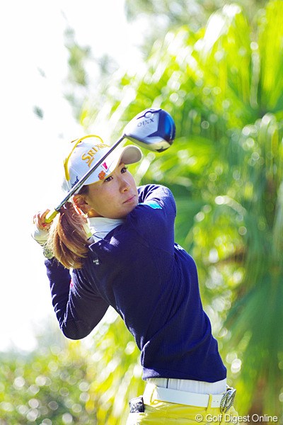 2012年 LPGAツアーチャンピオンシップリコーカップ 事前 木戸愛 今大会初出場の木戸愛。「ここにいられることが幸せです」