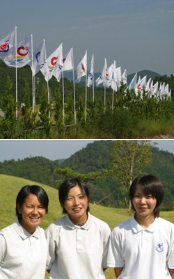 2002年 第57回国民体育大会 国体のゴルフが開幕した。注目の宮城県勢、宮里、和田、佐々木