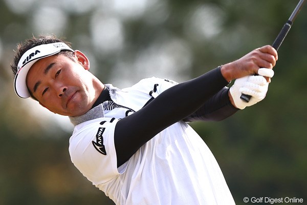 2012年 ゴルフ日本シリーズJTカップ 初日 久保谷健一 日本オープンに続く今季メジャー2勝目に好発進を切った久保谷健一。
