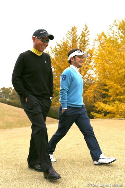 2012年 ゴルフ日本シリーズJTカップ 2日目 谷口徹、上平栄道 師弟関係の二人が日本シリーズで同組でラウンド