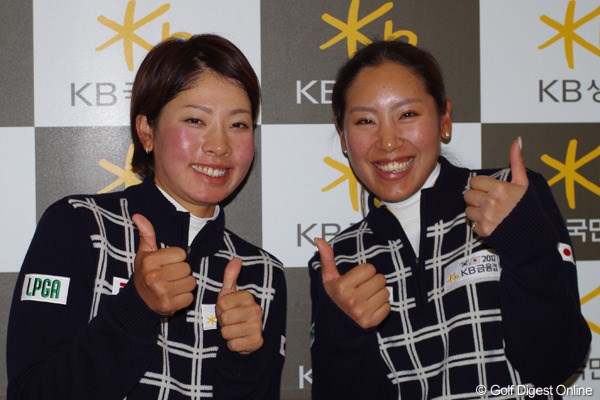 2012年 日韓女子プロゴルフ対抗戦 事前情報 森田理香子＆若林舞衣子 同じ岡本綾子門下生で練習ラウンドも頻繁にする2人。これなら問題なし？