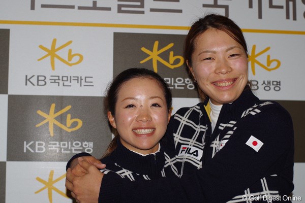 2012年 日韓女子プロゴルフ対抗戦 事前情報 服部真夕＆大江香織 ショットメーカー同士の組み合わせ。明日は最終組で気持ちよく締めくくれるか？