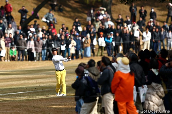 2012年 ゴルフ日本シリーズJTカップ 3日目 藤田寛之 石川遼とのラウンドにも関わらず、最も多くの声援を浴びた藤田寛之