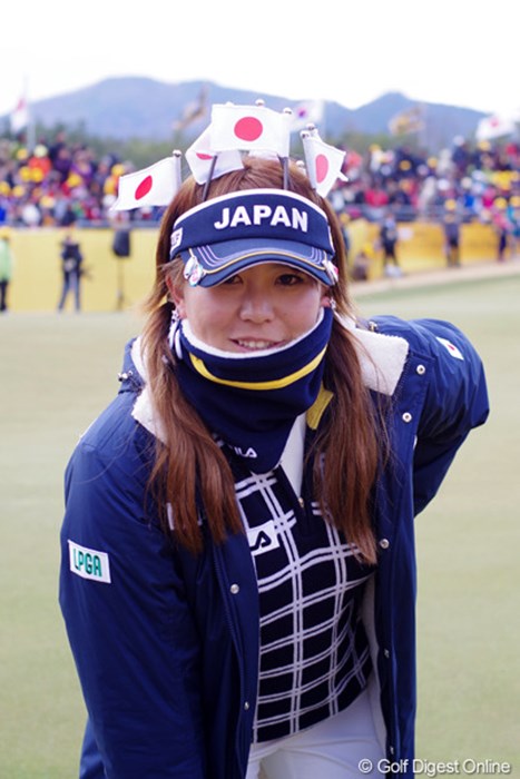 吉田ですけど、何か？八つ墓村とは言わないで。 2012年 日韓女子プロゴルフ対抗戦 最終日 吉田弓美子
